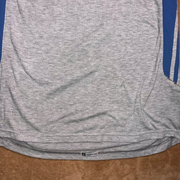 Adidas Men Small Gray Blue Sleeveless Tank Top Muscle Workout Gym Shirt (B) - Picture 2 of 5